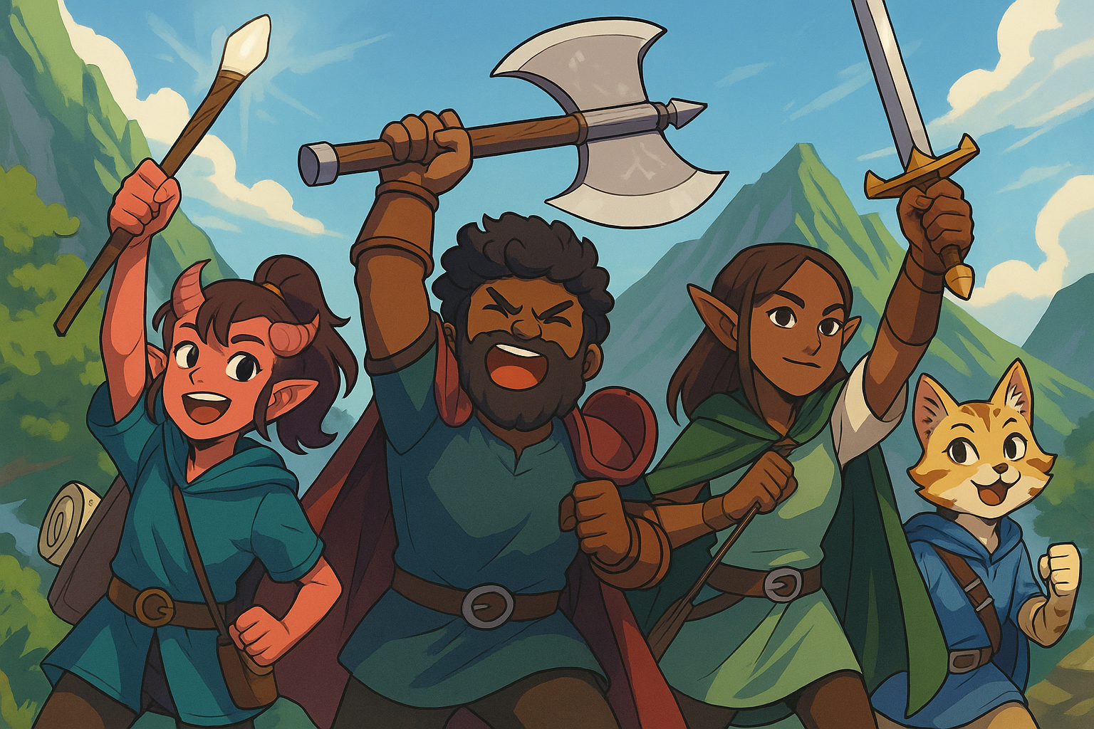 New D&D players going on an adventure