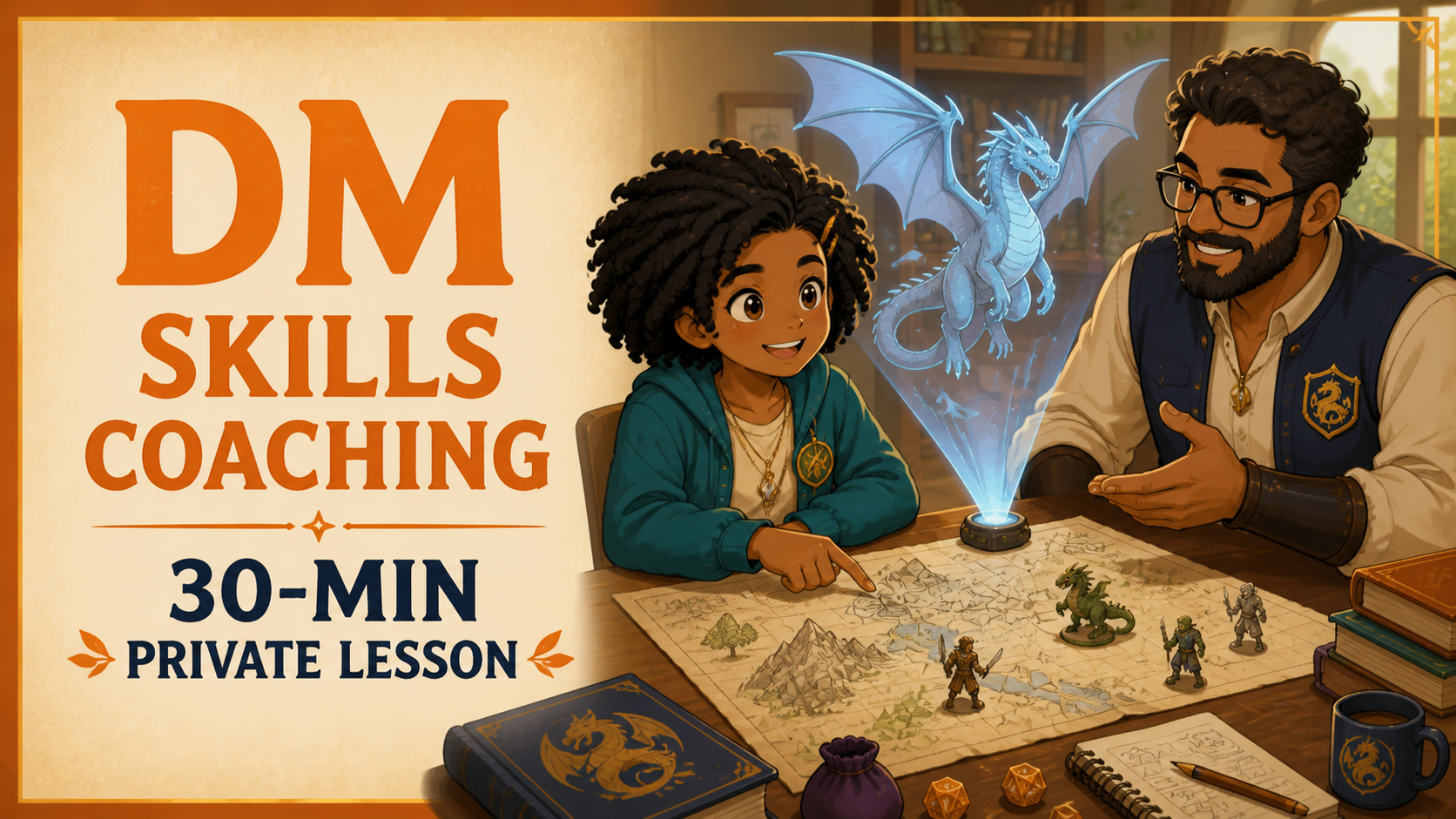 Private D&D Lesson: Master DM Skills – 30 Min.