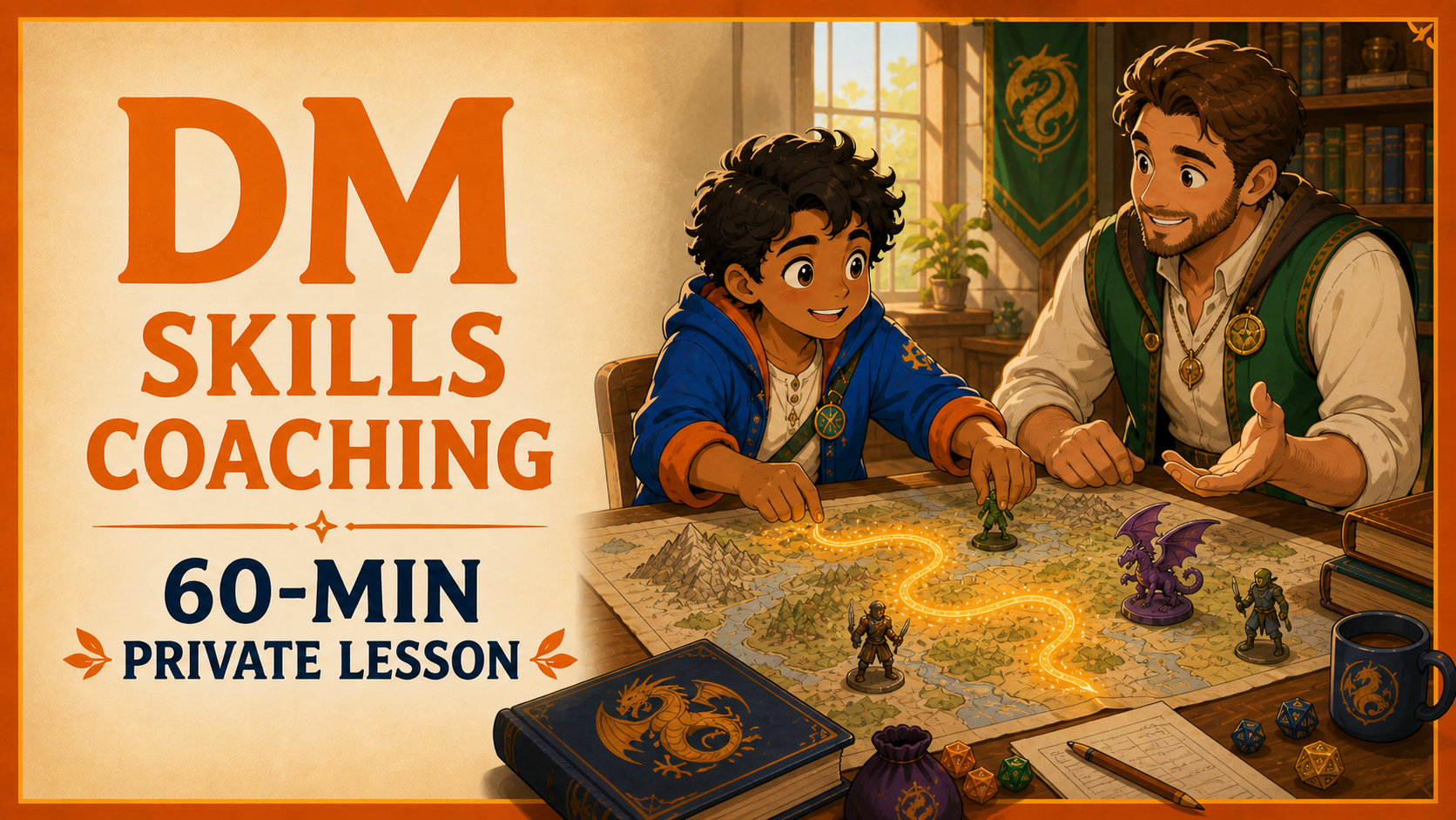Private D&D Lesson: Master DM Skills – 60 Min.